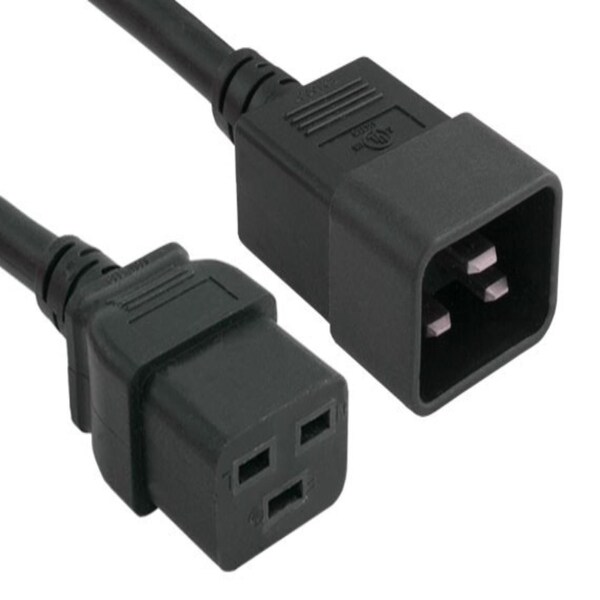 Sanoxy 2ft 14 AWG 15A 250V Power Cord IEC320 C20 to IEC320 C19 SNX-CBL-LDR-PW122-1202 - main