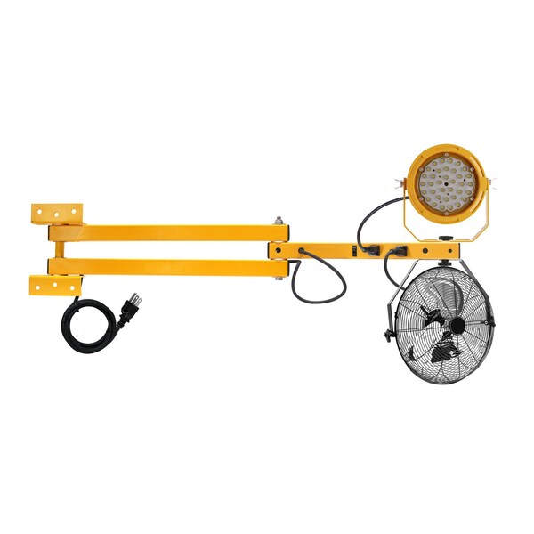 Ideal Warehouse Innovations Dock Light with Arm and Fan 60-1054 - main