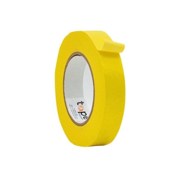 Wod Tape FPTC6 Printable Flatback Tape 1 in. x 60 yds. Yellow, 36PK WOD FPTC6-01000-36-60-YEL - main
