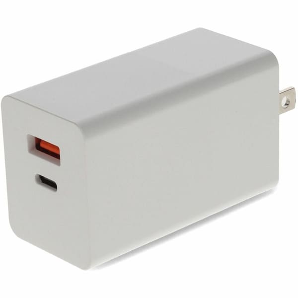 Add-On WALL PLUG TO USB 2.0 A, USB 3.1 TYPE C 20V 3A FOR US WHIT USAC2USB20V3AW - main