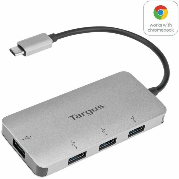 Targus USB-C TO 4-PORT USB-A HUB SILVER ACH226BT - main