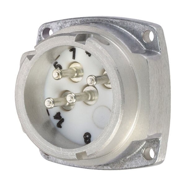 Meltric PNHT INLET METAL SIZE 1 IP 44 3P+G 30 A 250 VAC 60 Hz HIGH TEMPERATURE 09-28073-185 - main