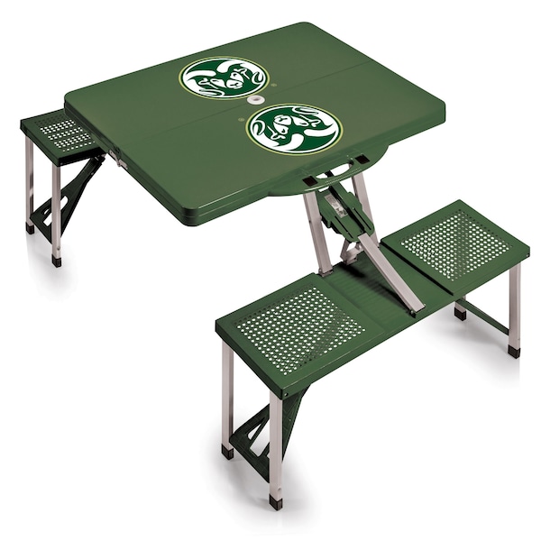 Picnic Time Family Of Brands Colorado State Rams - Picnic Table Portable Folding Table 811-00-121-134-0 - main