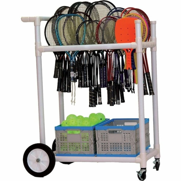 Champion Sports Heavy Duty ABS Racket/Ball, Cart ATRCT - main