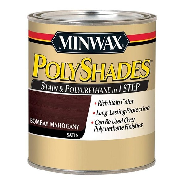 Polyshades 1/2 Pt Bombay Mahogany Wood Stain And Polyurethane, Satin 21380 - main