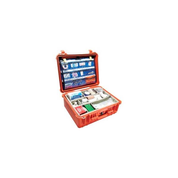 Pelican Protector Case, Polypropylene, Black, Lid Organizer and EMS Divider Set 1550-005-110 - main