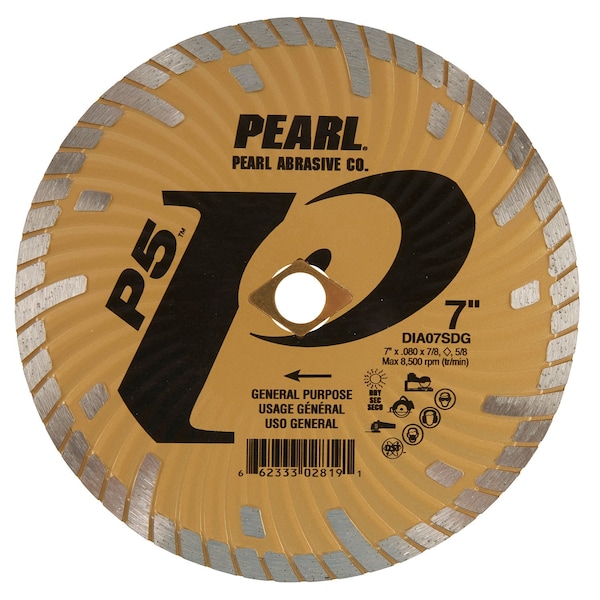 Pearl P5 Super Dry Waved Core Turbo Blade 7in, 5/8in-DKO DIA07SDG - main
