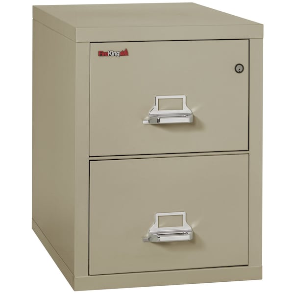 Fireking 2 Drawer, 1 Hr Fire & Impact Rated, Vertical, 31" depth Letter Pewter 2-1831-CPE - main