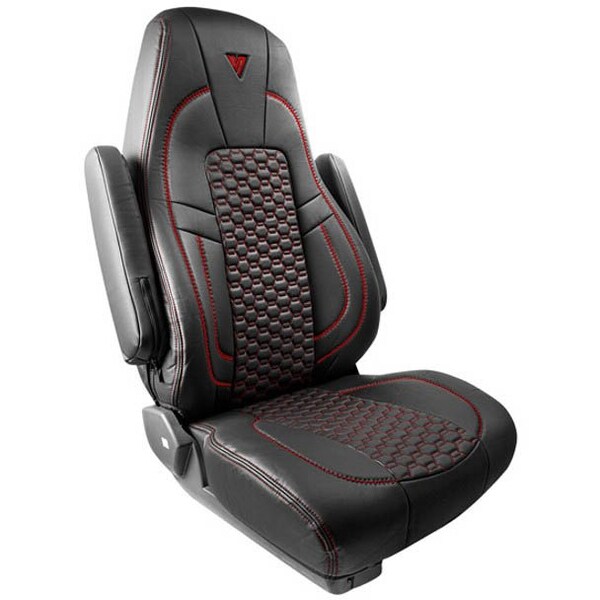 Ilc Repl. For Freightliner Cascadia 126 Year 2019 Faux Leather Seat Cover 33 In Wback Pocket Sleev WZ-ECZ6-X - main