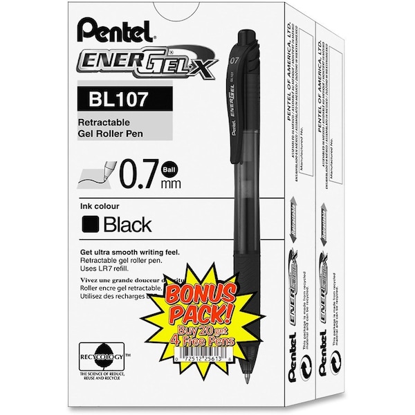 Pentel PEN Pen-Med-Bk BL107ASW2 - main