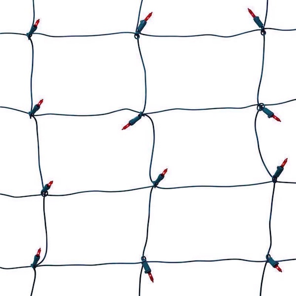 Celebrations Classic LED T5 Red 100 ct Net Christmas Lights 4 ft. RNT100RDA - main