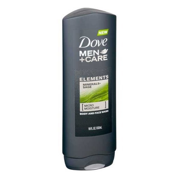 Dove Men+Care Minerals Sage Body Wash, 18 Fluid Ounce, 4PK 68546 - main