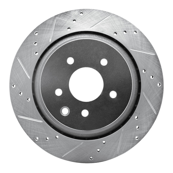 Dynamic Friction Co DFC Brake Rotor - Drilled and Slotted - Silver 631-68010L - main