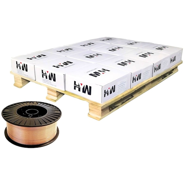 Hyw Products ER70S-6 Mild Steel Mig .045in Welding Wire 33-Pound Roll, 12 Spools on a Pallet 16045033-12 - main
