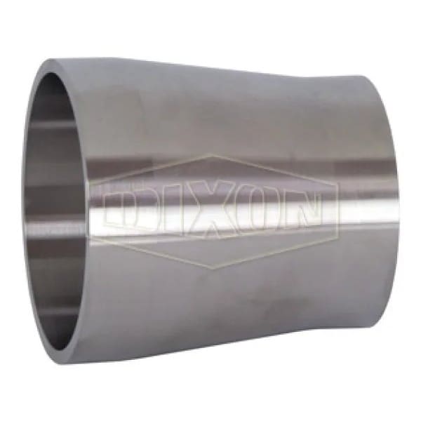 Dixon Bradford Pipe Size Adapter, 1-1/2 in Nominal, Tube Weld x SCH 5S Pipe Weld End Style, 316L Stainless B19WV-R150 - main