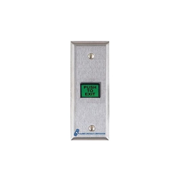 Alarm Controls Exit Button, Narrow, Stainless Steel TS-9 - main