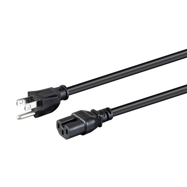 Monoprice Heavy Duty Power Cord - NEMA 5-15P to IEC 60320 C15_ 14AWG_ 15A/1875W_ 40070 - main