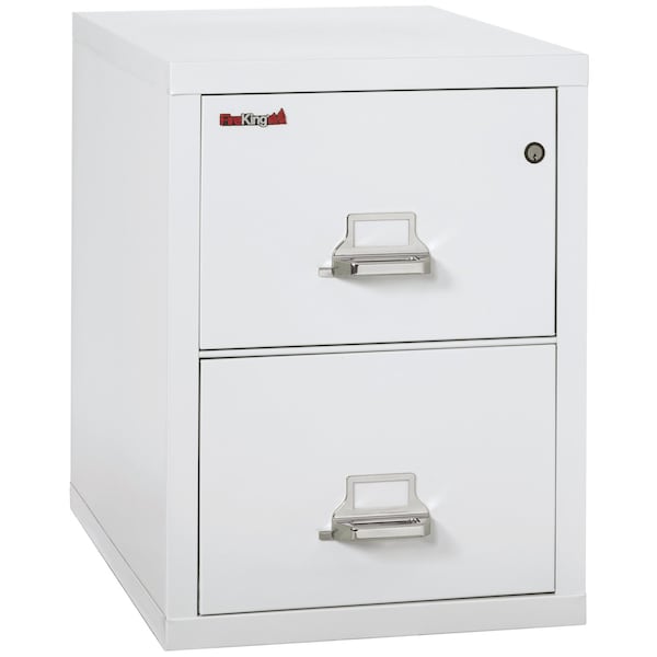Fireking 2 Drawer, 1 Hr Fire & Impact Rated, Vertical, 31" depth Letter Arctic White 2-1831-CAW - main
