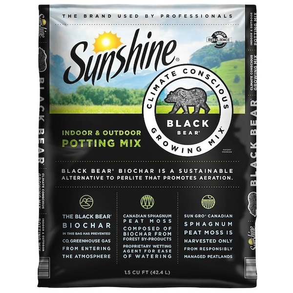 Sunshine Black Bear Potting Mixture, 1.5 cu-ft Bag 132115.CFL001.5P - main