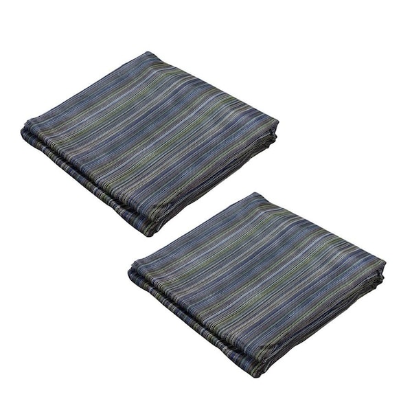 Mytee Products 10ft X 16ft Heavy-Duty 10 Oz Pvc Coated 50% Shade Multi Mesh Tarp With Grommets, 2PK MM10-16x2 - main