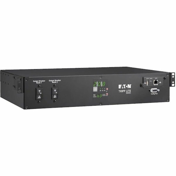 Eaton Tripp Lite Series 5.8kW 208/240V Single-Phase ATS/Monitored PDU - 16 C13, 2 C19 & 1 L6-30R PDUMNH30HVAT2 - main