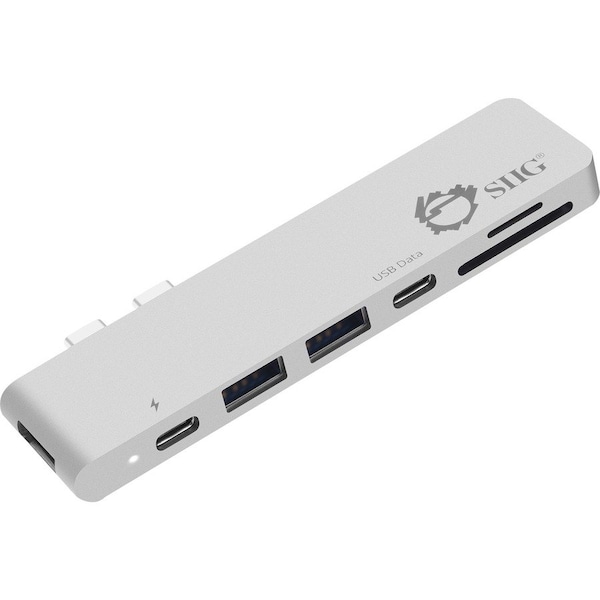 Siig THUNDERBOLT 3 USB-C HUB HDMI WITH CARD R JU-TB0412-S1 - main