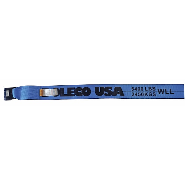 Doleco Winch Strap 4" x 30' Black with Reflective Center Line & Flat Hook, 5,400 lbs WLL 23134430 - main