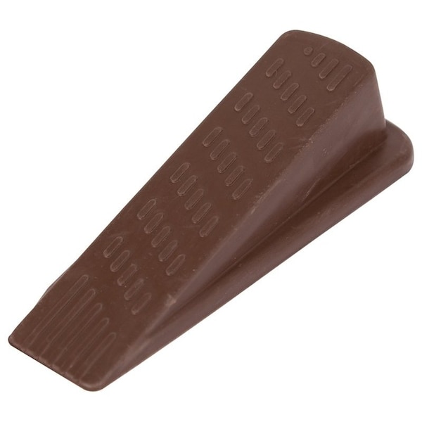 Prosource Heavy-Duty Hinge Pin Door Stop, 1-7/32 in W x 5-1/16 in L x 1-5/16 in H Projection, Rubber, Brown FE-S801-PS - main