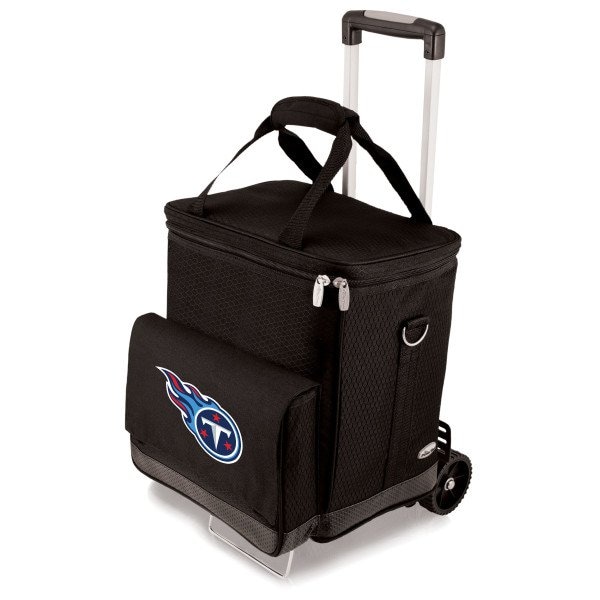 Picnic Time Family Of Brands NFL Tennessee Titans - Cellar 6-Bottle Wine Carrier & Cooler Tote with Trolley 660-85-179-314-2 - main