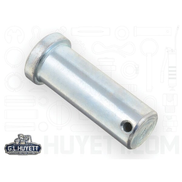 Huyett Clevis Pin, Zinc Plated, 0.750 in Dia x 1.766 in Overall L x 2.000 in Shank L x 0.156 in Hole Dia CLPZ-0750-2000 - main
