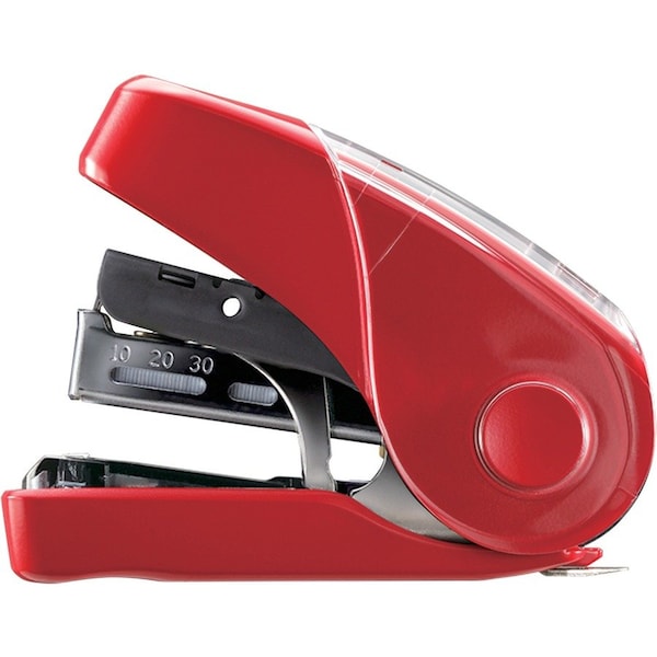 Max Flat Clinch Mini Stapler, Red MXBHD10FL3RD - main