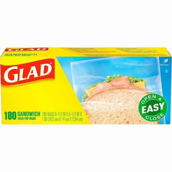 Tilex 60771 Fold-Top Sandwich Bags; Clear - 6.5 x 5.5 in. 60771 - main