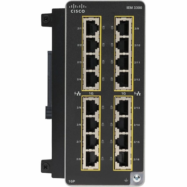 Cisco Catalyst IE3300 Rugged Series Module, 16 Non-PoE Copper IEM-3300-16T= - main