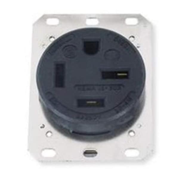 Hubbell Wiring Industrial Grade Stright Blade Single Receptacle HBL8460A - main