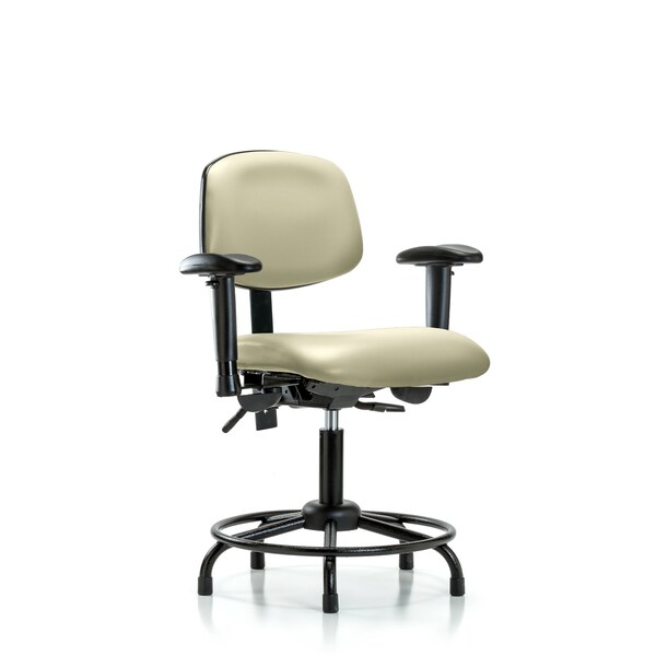 Blue Ridge Ergonomics Desk Chair Desk Chair, Vinyl, Chr Tilt Casters, Salsa, Adjustable Arms, 18" to 23" Height, Vinyl BR-VDHCH-RT-T1-A1-RG-8501 - main