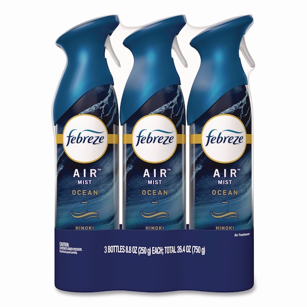 Febreze AIR, Ocean, 8.8 oz Aerosol Spray, 3PK 43888 - main