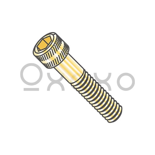 Oxoxo 8-32X1 MS16997, Military Socket Head Cap Screw Cadmium Yellow DFAR, 100PK 401367 - main
