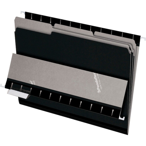 Pendaflex FOLDER, INTERIOR, LTR, BK, 100PK 421013BLA - main
