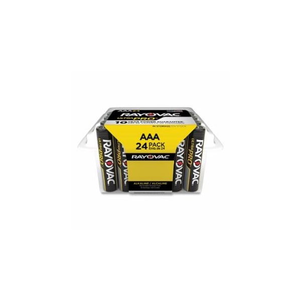 Rayovac Ultra Pro Alkaline Reclosable Batteries, AAA, 1.5 V, 24PK 620-ALAAA-24PPJ - main