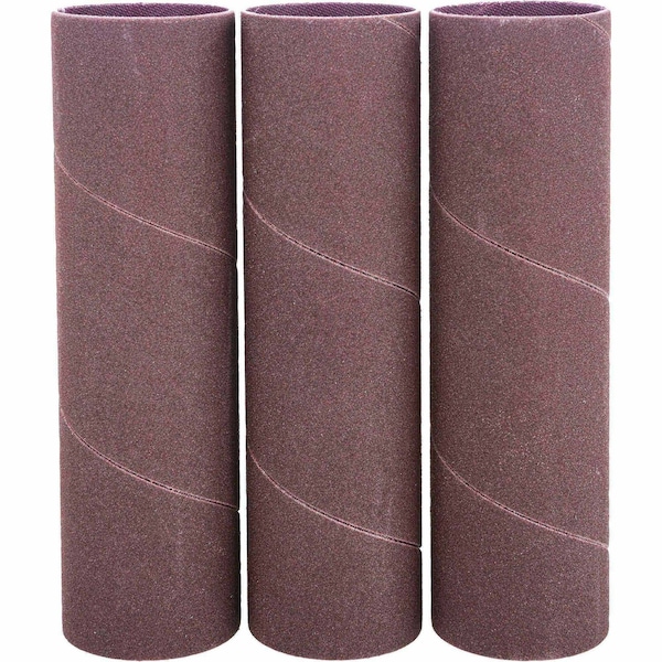Grizzly 1-1/2" Dia. x 5-1/2" A/O Hard Sanding Sleeve, 150 Grit, 3PK H6673 - main