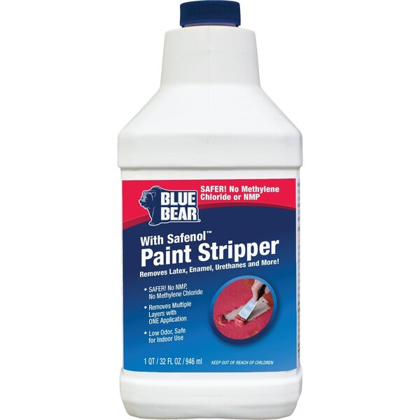 Blue Bear with Safenol 1 Qt. Paint & Varnish Stripper BBRSS6QMWT1 - main