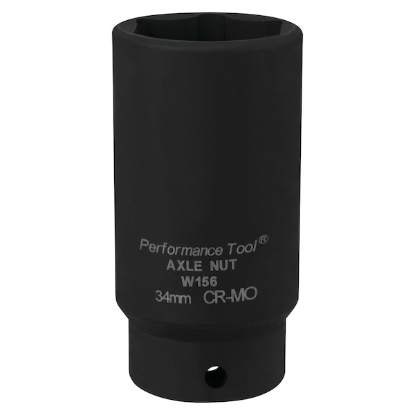 Performance Tool 34mm Axle Nut Socket, FWD, CrMo, GM Buick Cadillac W156 - main
