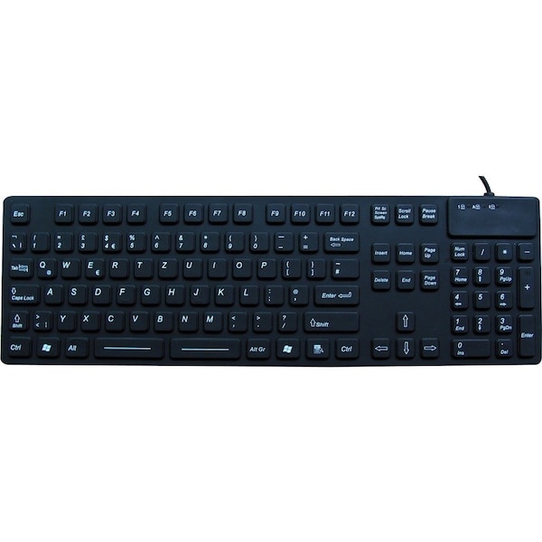 Ergoguys DSI WATERPROOF IP68 INDUSTRIAL USB KEYBOARD WITH NUMBER PAD KB-JH-IKB105 - main