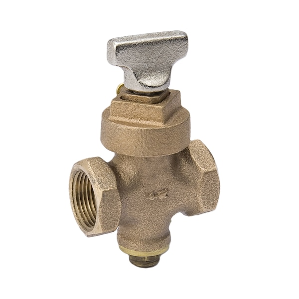 Proline Series Brass 1-in FIP x 1-in FIP Ground Key & Stop Drain Valve 105-905NL - main