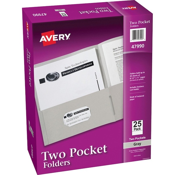 Avery Dennison PORTFOLIO, 2 PCKT 25, GY 47990 - main