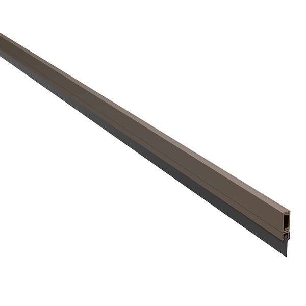 Pemko 36in 3ft Door Bottom Sweep with 9/16in Vinyl Sweep Dark Bronze Anodized Aluminum Finish 29326DV36 - main