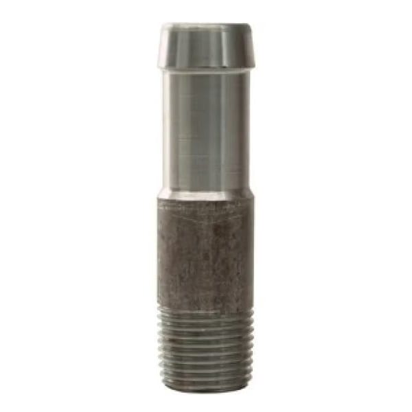 Dixon King Round Nipple, 3/4 x 1 in Nominal, NPT x Hose, Steel, Unplated, Domestic KRN861 - main