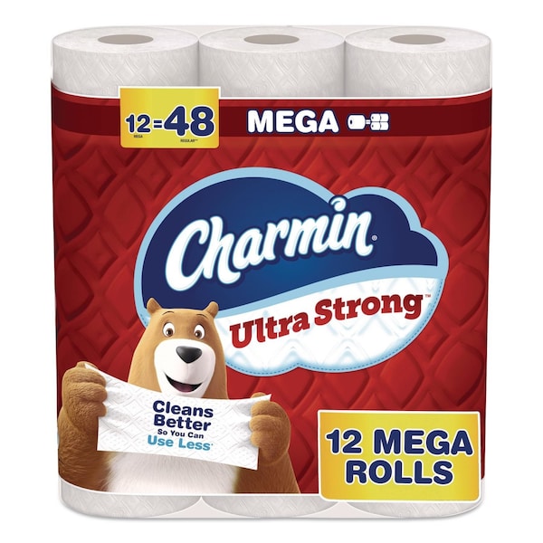 Charmin Ultra Strong Bathroom Tissue, Septic Safe, 2-Ply, White, 220 Sheets/Roll, 12PK 32173/4170 - main
