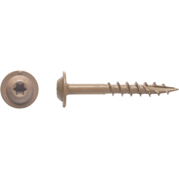 Big Timber No, 7 x 1-1/4'' Star Drive Weather Stripping Sandstone Wood Screw, 1 Lb. 1GDW7114S - main