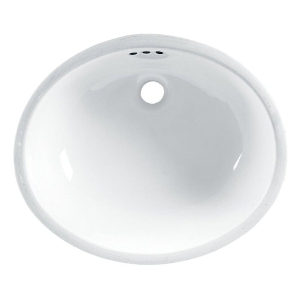 American Standard American Standard Ovalyn 0496221.020 Under Counter Sink, Oval Basin, Vitreous China, White 496221.02 - main